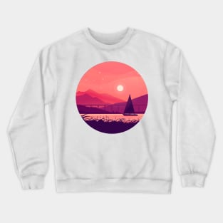 Night Landscape Crewneck Sweatshirt